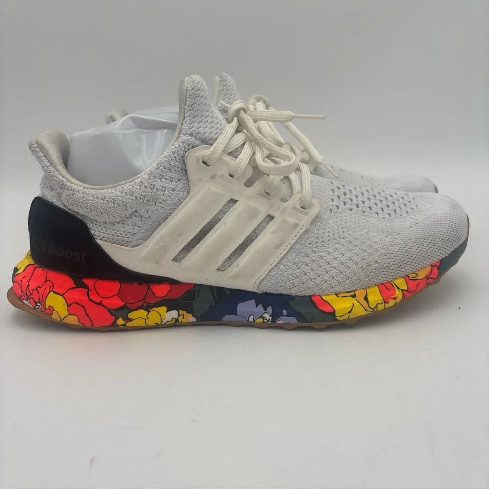 adidas White Athletic Shoes with‎ Colorful Sole - Picture 4 of 10